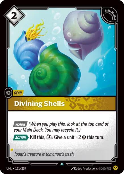Divining Shells 161/219 card from Unleashed