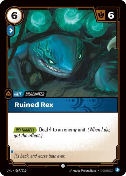Ruined Rex 067/219 card from Unleashed