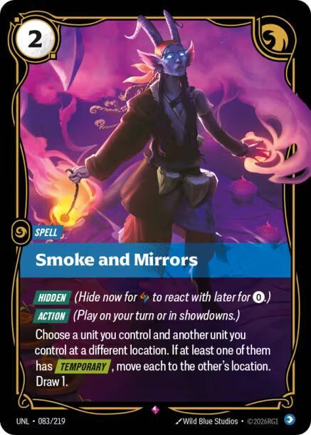 Smoke and Mirrors 083/219 card from Unleashed