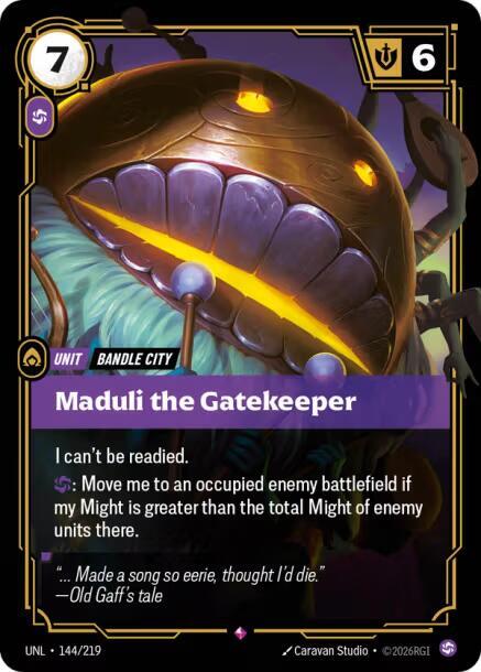 Maduli the Gatekeeper 144/219 card from Unleashed