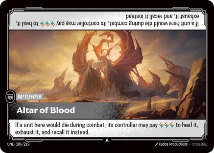 Altar of Blood 206/219 card from Unleashed