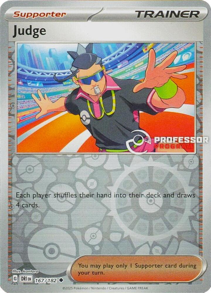 Judge 167/182 card from Professor Program Promos