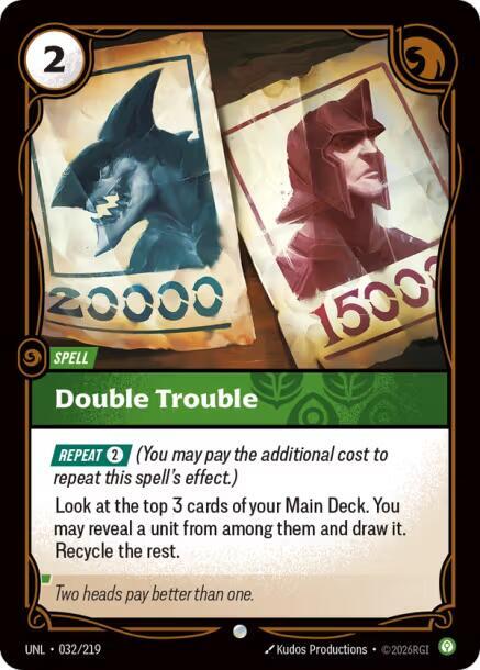 Double Trouble 032/219 card from Unleashed