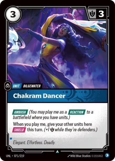 Chakram Dancer 071/219 card from Unleashed