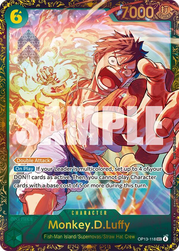 Monkey.D.Luffy (Treasure Cup March 2026) OP13-118 card from One Piece Promotion Cards