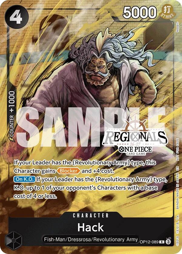 Hack (Regional Participation Pack 2026 Vol.1) OP12-089 card from One Piece Promotion Cards