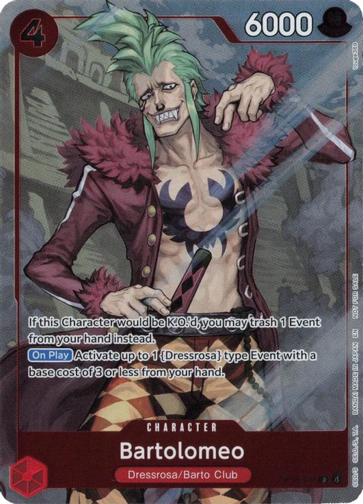 Bartolomeo (Dash Pack) OP15-014 card from Adventure on Kami's Island