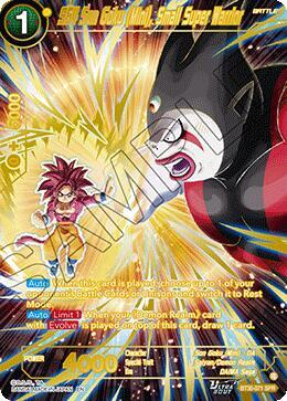 SS4 Son Goku (Mini), Small Super Warrior (SPR) BT30-071 card from Three Glorious Fighters