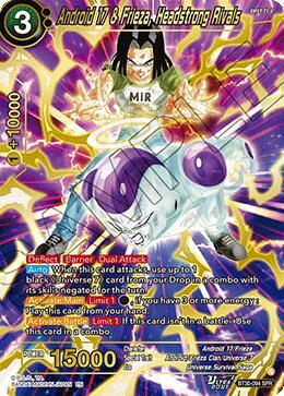 Android 17 & Frieza, Headstrong Rivals (SPR) BT30-094 card from Three Glorious Fighters