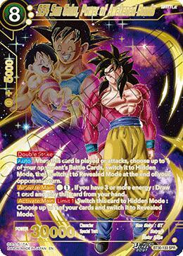 SS4 Son Goku, Power of Awakened Bonds (SPR) BT30-133 card from Three Glorious Fighters