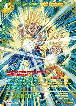 SS Son Goten, Spirit Explosion (SPR) BT30-138 card from Three Glorious Fighters