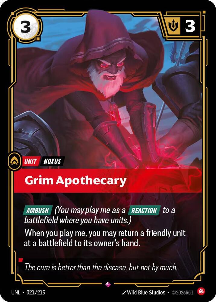 Grim Apothecary 021/219 card from Unleashed