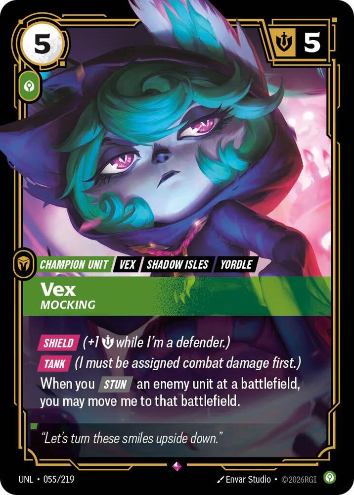 Vex - Mocking 055/219 card from Unleashed