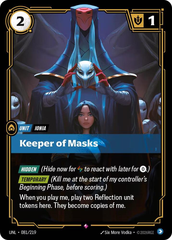 Keeper of Masks 081/219 card from Unleashed