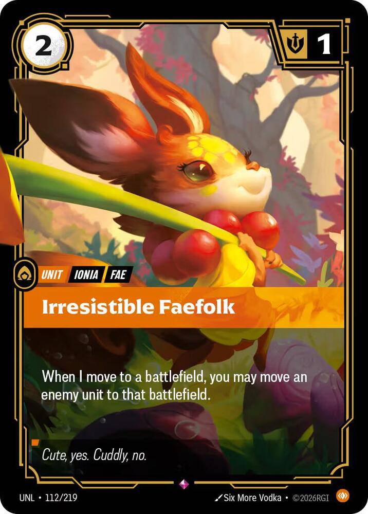 Irresistible Faefolk 112/219 card from Unleashed