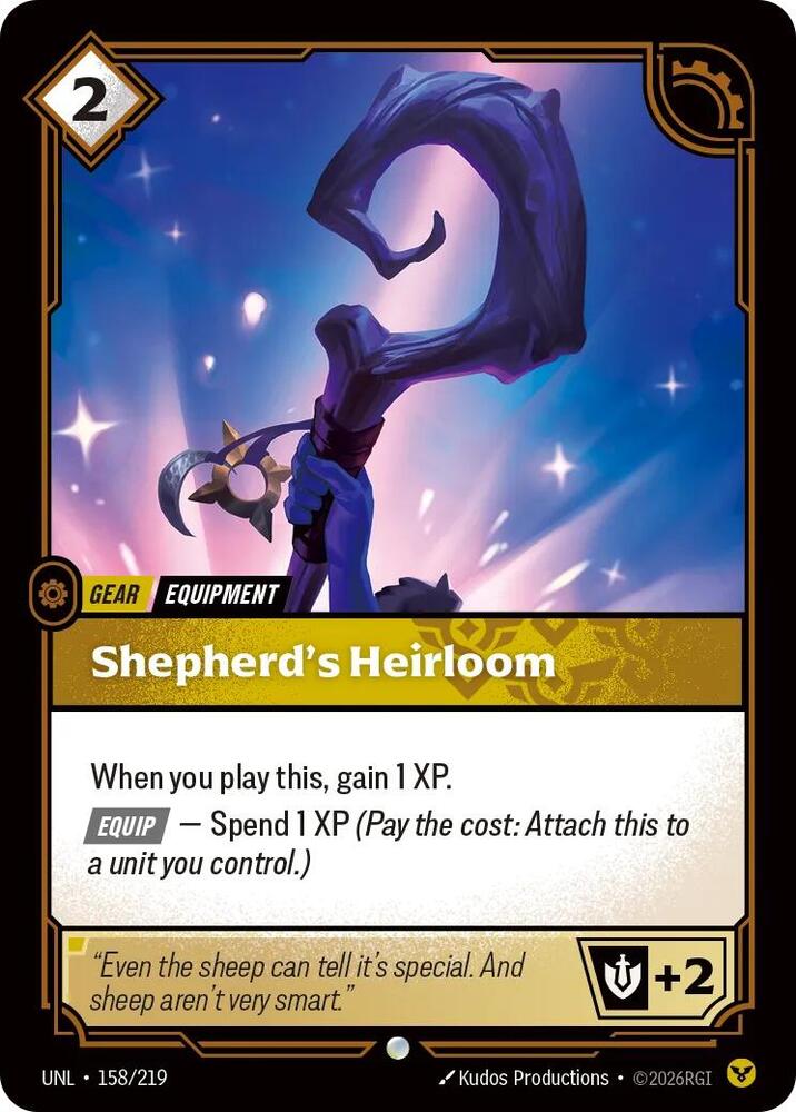 Shepherd's Heirloom 158/219 card from Unleashed