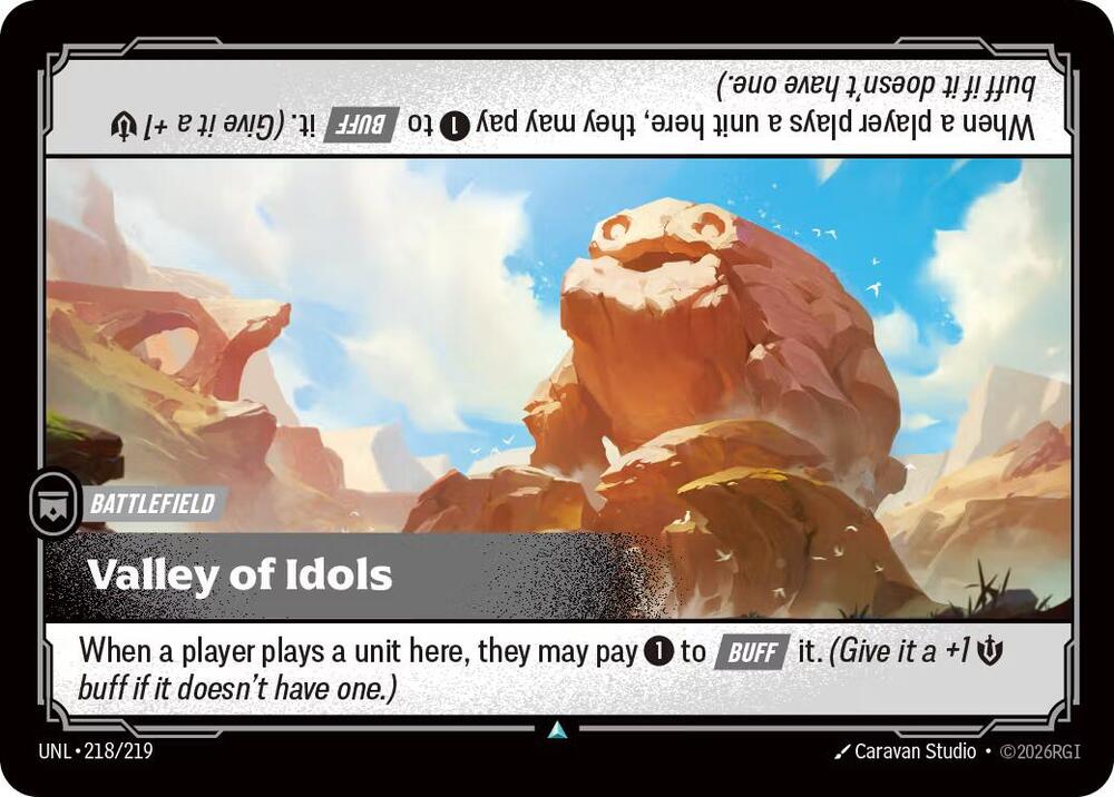 Valley of Idols 218/219 card from Unleashed