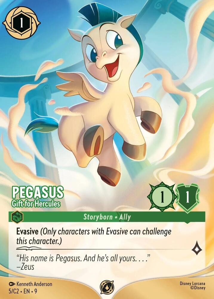 Pegasus - Gift for Hercules 5 card from Disney Lorcana Promo Cards