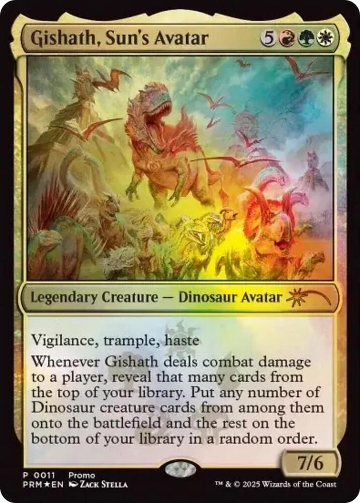 Gishath, Sun's Avatar 11 card from Media Promos