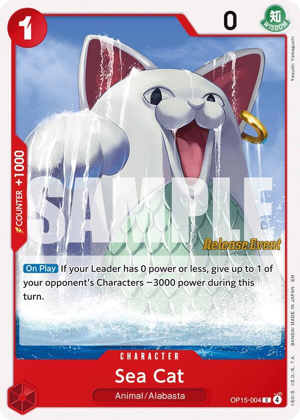 Sea Cat OP15-004 card from Adventure on Kami's Island Release Event Cards