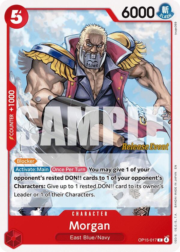 Morgan OP15-017 card from Adventure on Kami's Island Release Event Cards