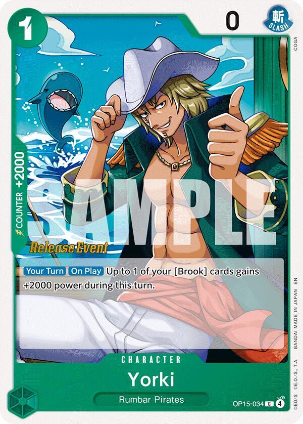 Yorki OP15-034 card from Adventure on Kami's Island Release Event Cards