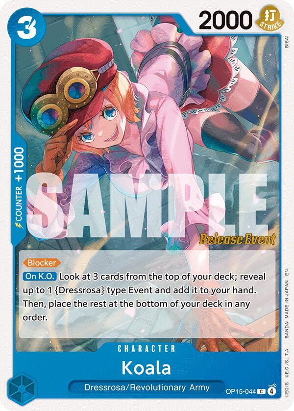 Koala OP15-044 card from Adventure on Kami's Island Release Event Cards