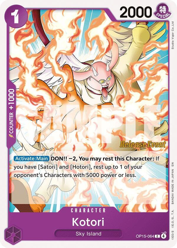 Kotori OP15-064 card from Adventure on Kami's Island Release Event Cards