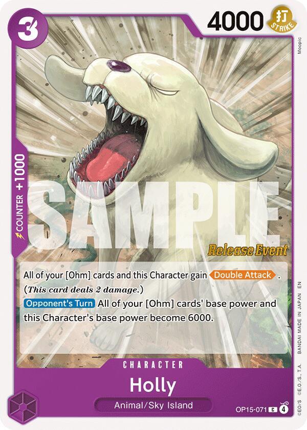 Holly OP15-071 card from Adventure on Kami's Island Release Event Cards