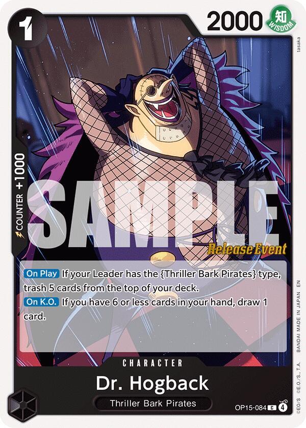 Dr. Hogback OP15-084 card from Adventure on Kami's Island Release Event Cards