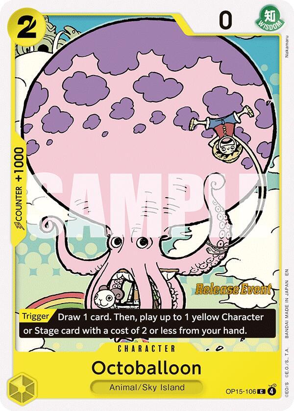 Octoballoon OP15-106 card from Adventure on Kami's Island Release Event Cards