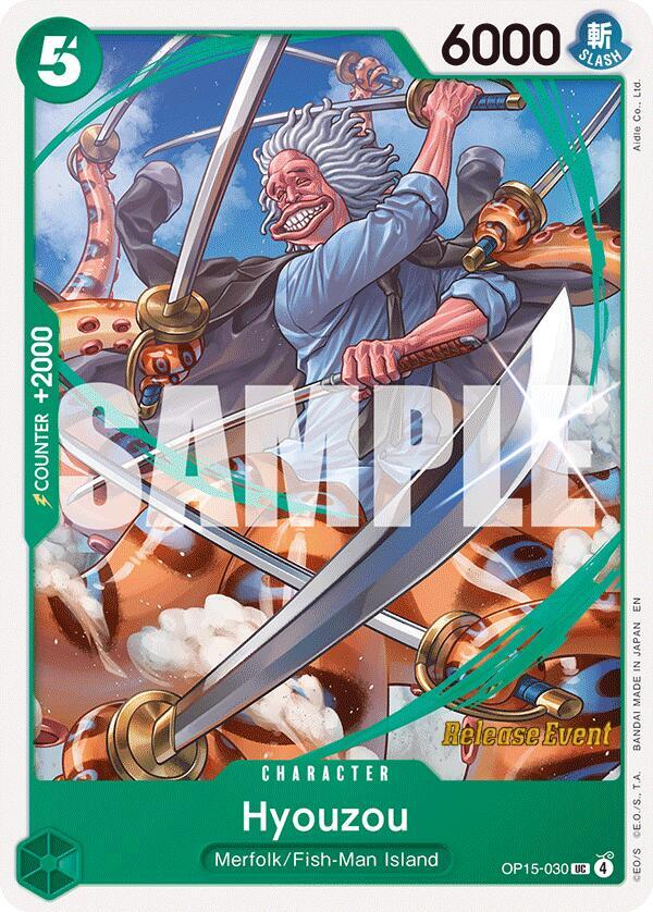 Hyouzou OP15-030 card from Adventure on Kami's Island Release Event Cards