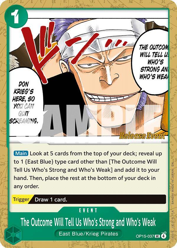 The Outcome Will Tell Us Who's Strong and Who's Weak OP15-037 card from Adventure on Kami's Island Release Event Cards