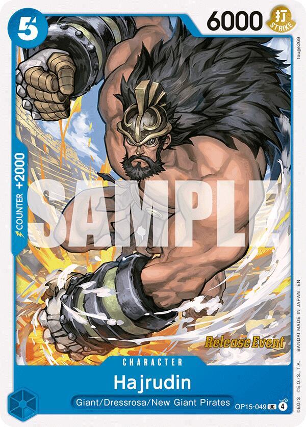 Hajrudin OP15-049 card from Adventure on Kami's Island Release Event Cards
