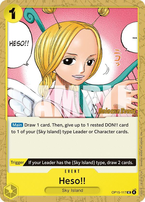 Heso!! OP15-117 card from Adventure on Kami's Island Release Event Cards