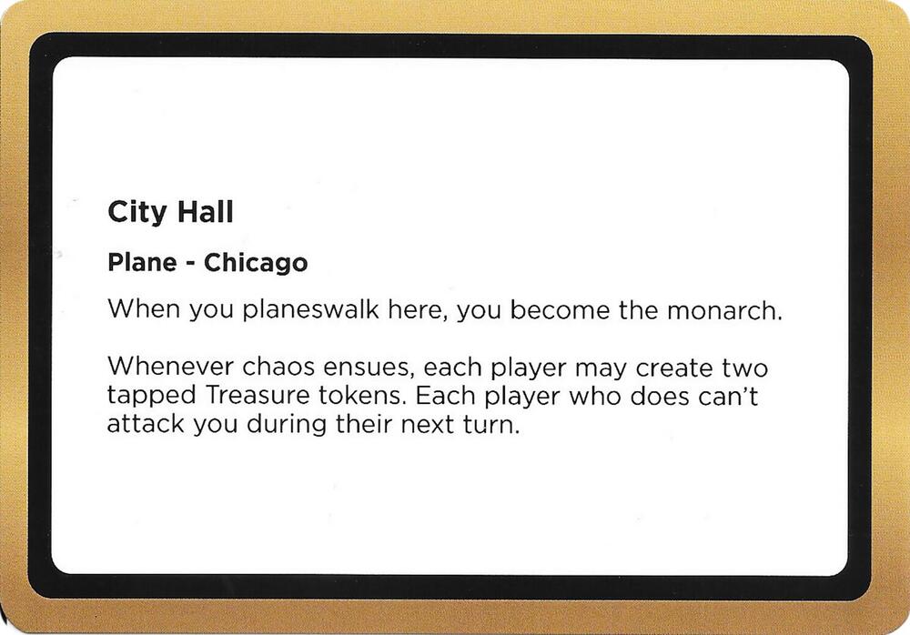 City Hall (Black Lotus Unknown Planechase) card from Oversize Cards