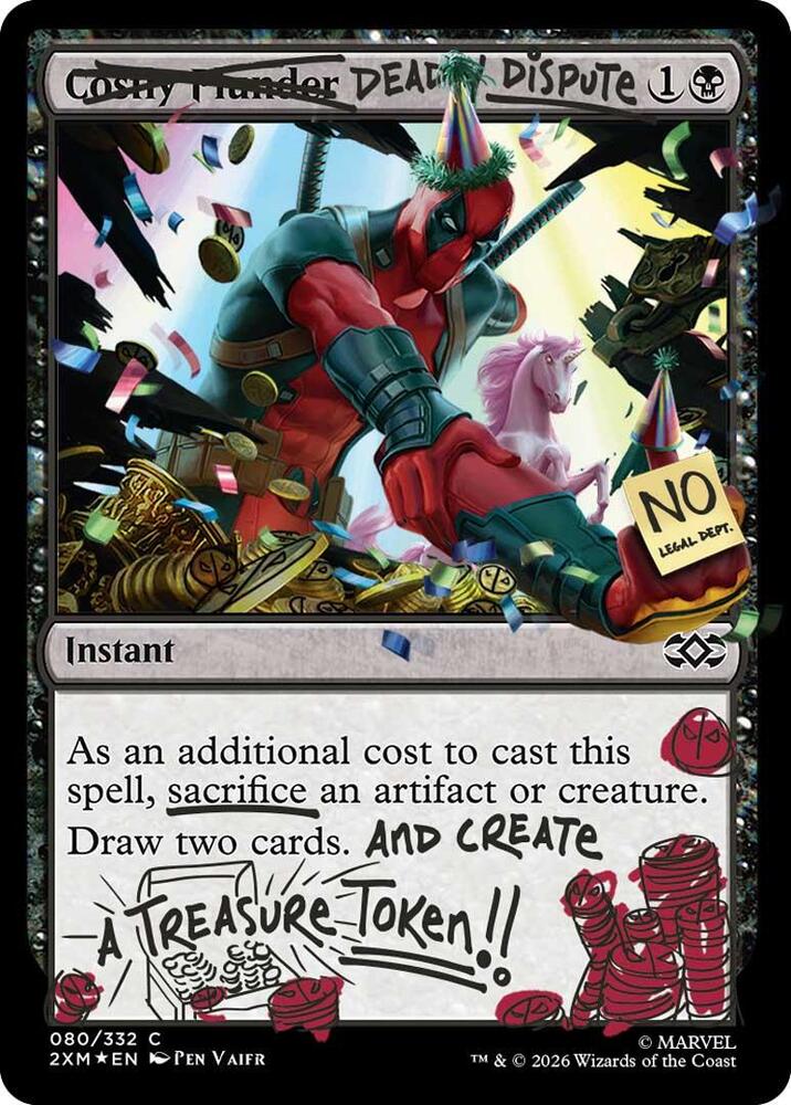 Deadly Dispute (Pool Party Foil) 80 card from Secret Lair Drop Series