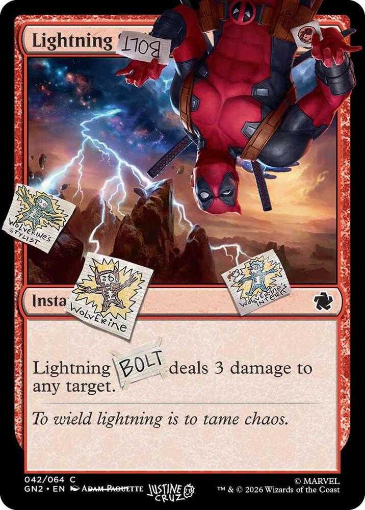 Lightning Bolt 42 card from Secret Lair Drop Series