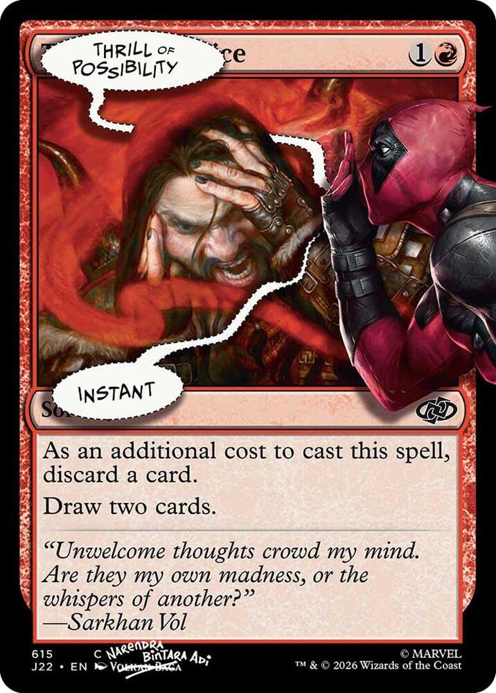 Thrill of Possibility 615 card from Secret Lair Drop Series