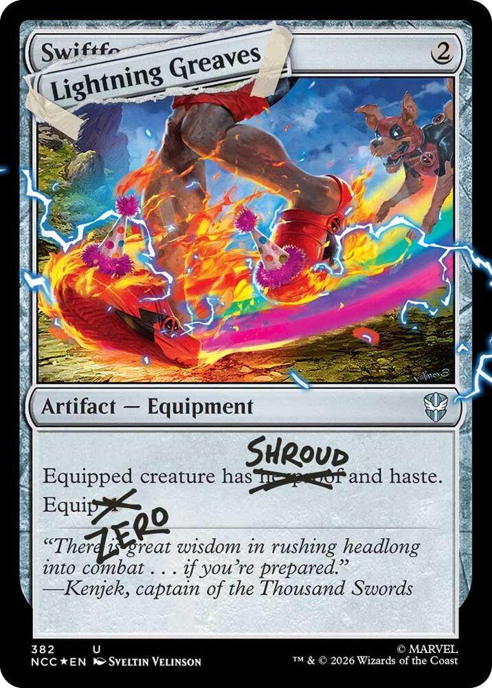 Lightning Greaves (Pool Party Foil) 382 card from Secret Lair Drop Series