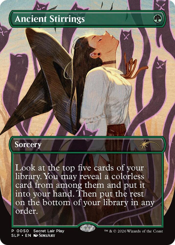 Ancient Stirrings 50 card from Secret Lair Showdown