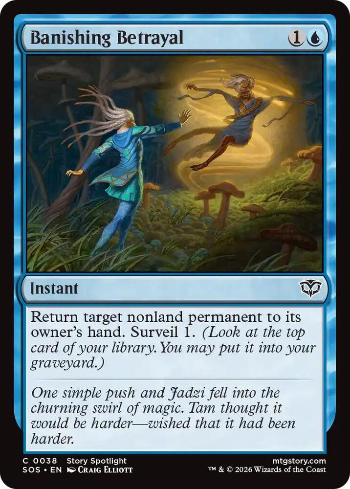 Banishing Betrayal 38 card from Secrets of Strixhaven