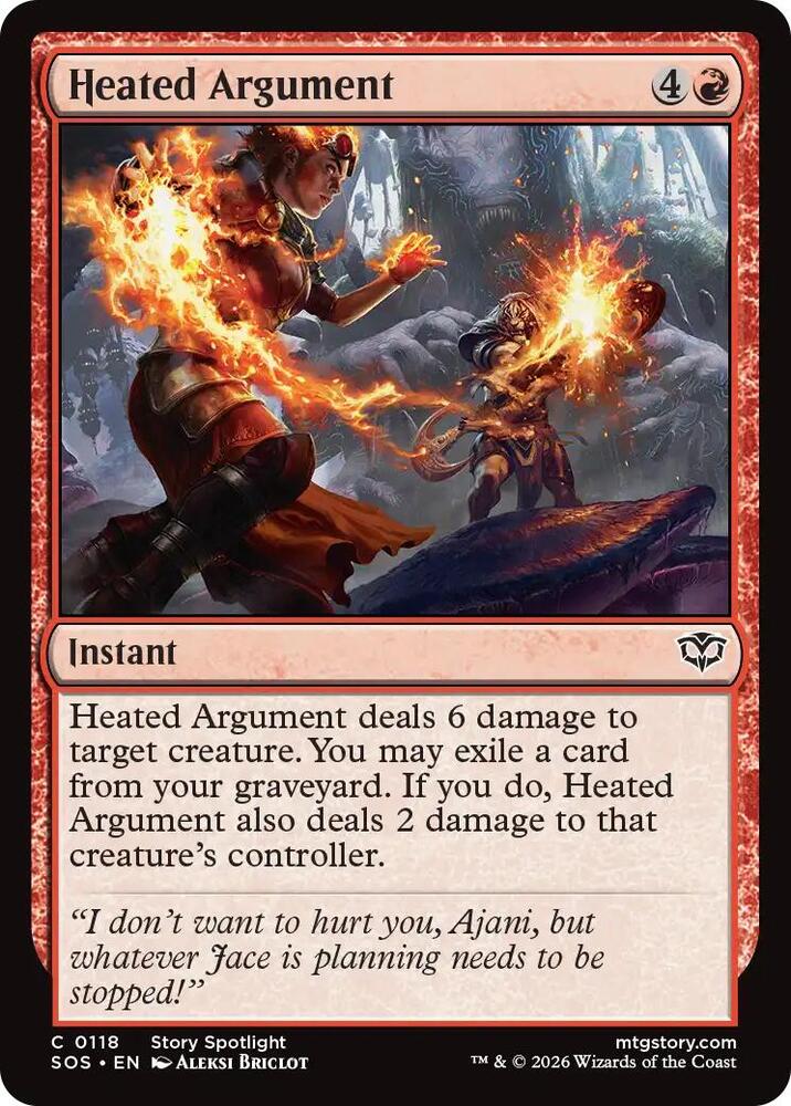 Heated Argument 118 card from Secrets of Strixhaven