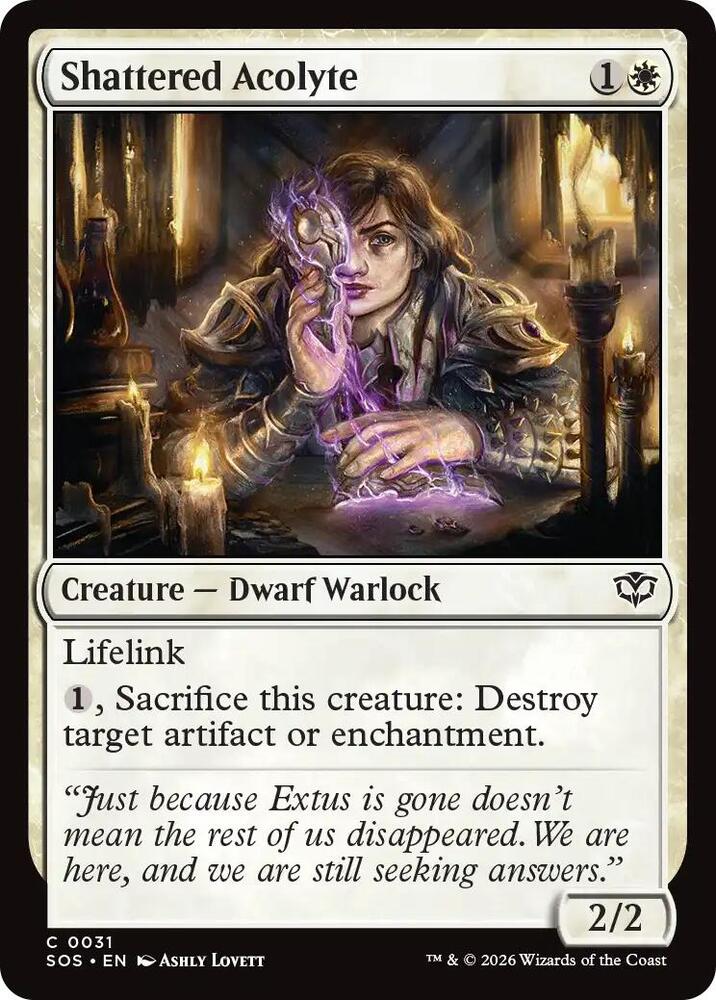 Shattered Acolyte 31 card from Secrets of Strixhaven
