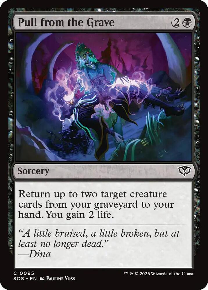Pull from the Grave 95 card from Secrets of Strixhaven