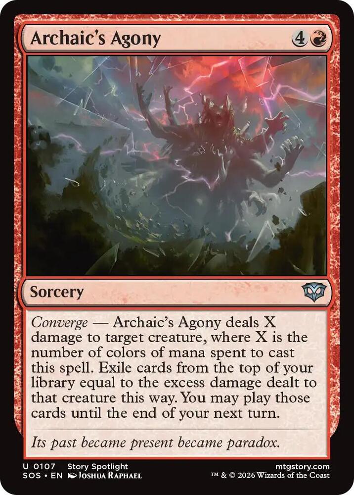 Archaic's Agony 107 card from Secrets of Strixhaven