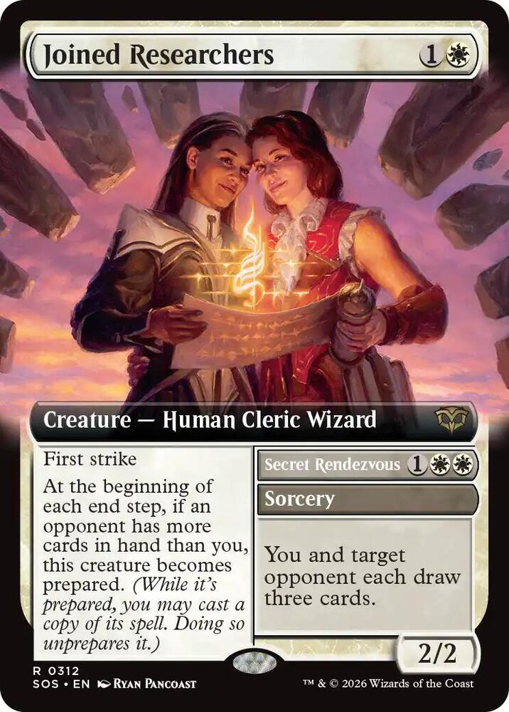 Joined Researchers (Extended Art) 312 card from Secrets of Strixhaven