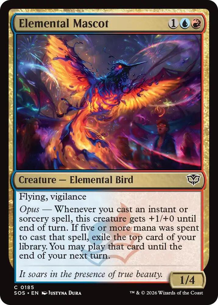 Elemental Mascot 185 card from Secrets of Strixhaven