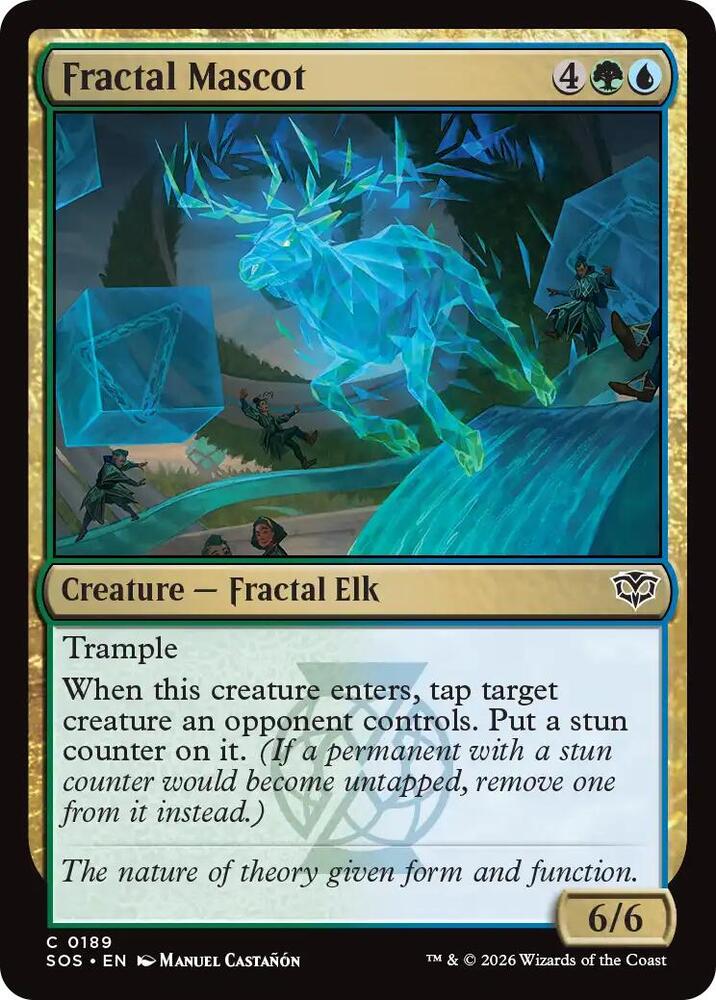 Fractal Mascot 189 card from Secrets of Strixhaven