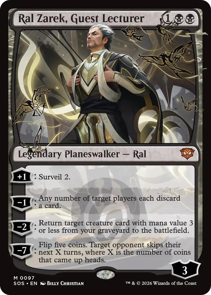 Ral Zarek, Guest Lecturer 97 card from Secrets of Strixhaven